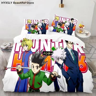 Hunter X Hunter 3D Dekbedovertrek Set Beddengoed Set Japanse Anime Twin Queen King Dekbedovertrek Kussenslopen Polyester Woondecoratie
