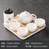 Purple Clay Ceramic Kung Fu Tea Set Home Teapot Set with Portable Tea Tray and Tea Caddy