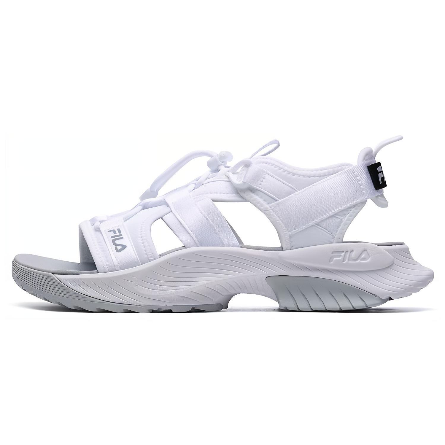 Fila Атлетика Липучка Открытый Носок Плоские Модные Спортивные Сандалии Женские Сандалии Белый A12W122607FFW 385 5860₽