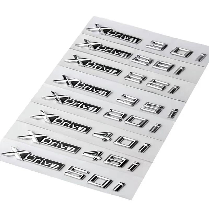 

Car Trunk Emblem Badge For BMW X1 X3 X5 X6 XDrive 18i 20i 25i 28i 30i 35i 40i 50i E70 F15 F16 F25 F30 Logo Lettering Accessories Xdrive 18i