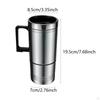 Car Heating Cup Travel Mug 300ml Keep Milk Warm Leakproof Premium Practical