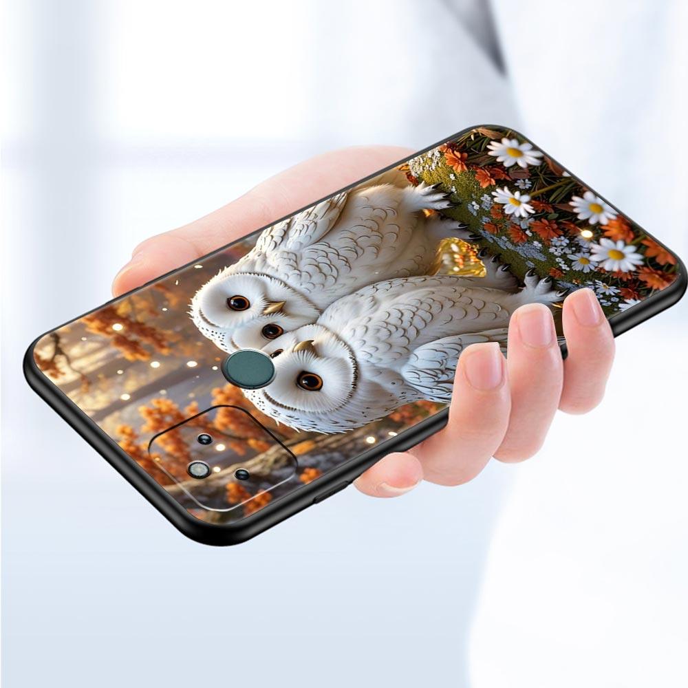 Phone Case Cover for Google Pixel 10 9 8 7 6 7A 6A Pro Shockproof Soft TPU 10 9 Pro XL Shell Capas Fundas Cartoon Cute Owl Bags