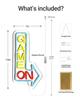 GAME ON Neon Sign for Wall Decor, LED Gamer Sign for Arcade Room, Game Room, Bedroom, Kids, Boyfriend, Gifts Stepless Dimmable
