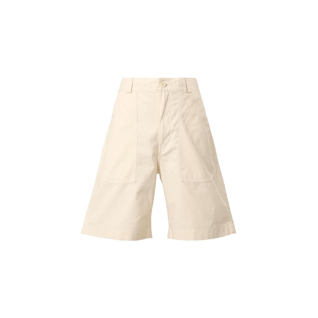 Uniqlo Jw Anderson Collaboration Ss24 Solid Color Zipper Minimalist Casual Shorts Men shorts Natural 467050-30