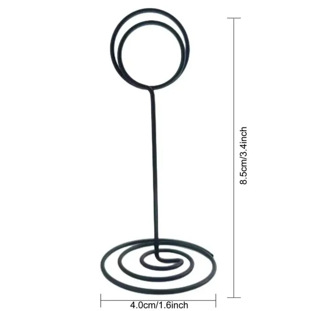 4-Pack 8.5cm Wire Table Number Holders – Versatile Place Card, Photo, and Memo Clips for Events & Displays