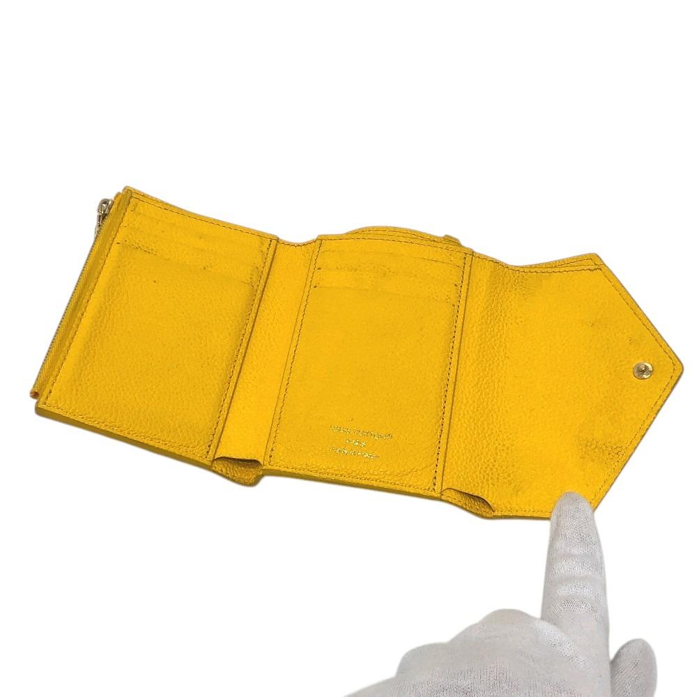 Louis Vuitton M14156 Portefeuille-Victorine Trifold wallet Leather Ginkgo Yellow