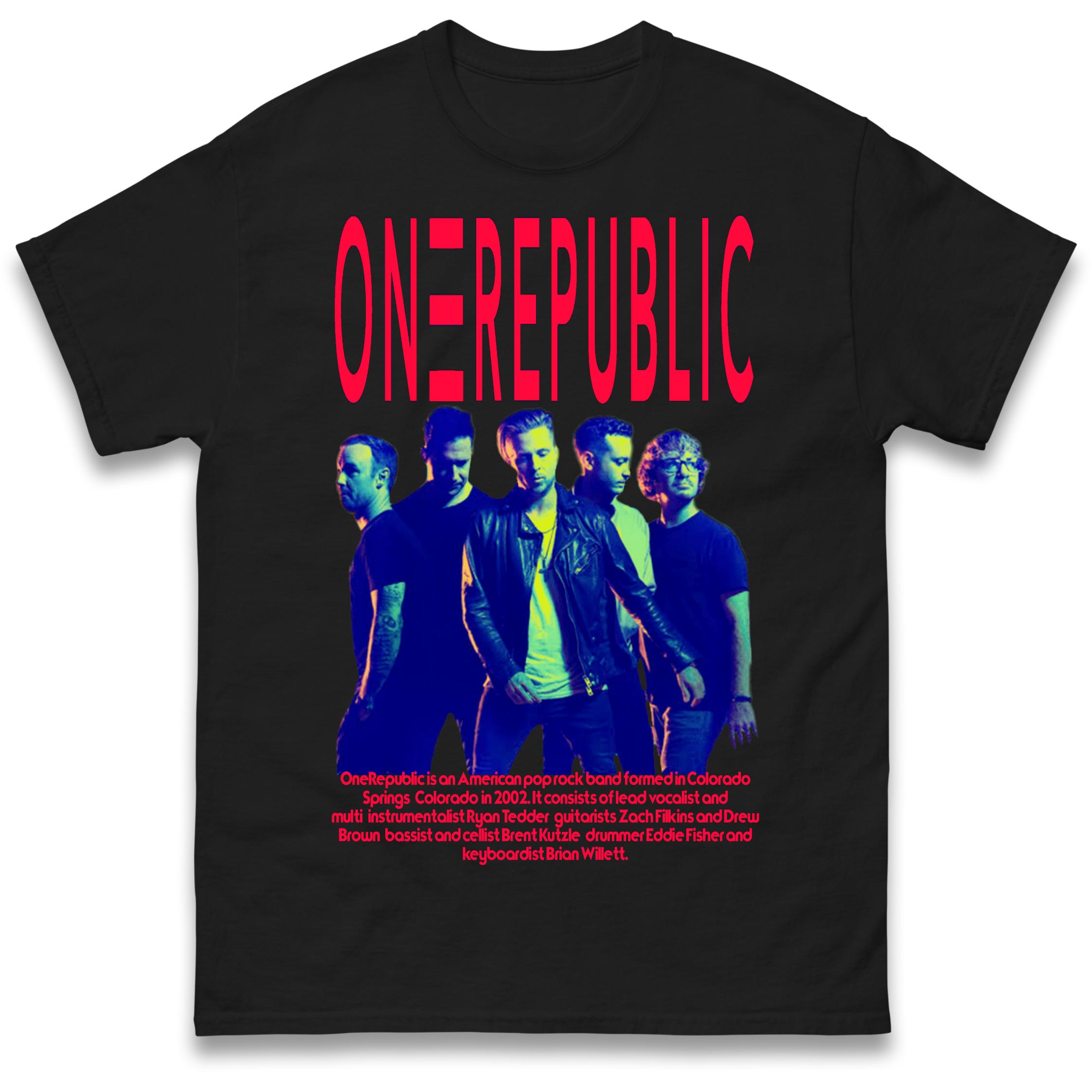 

Onerepublic T-Shirt Tshirt Mens Womens Tops Unisex Tees 100% Cotton 4XL