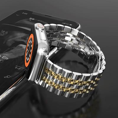 Stainless Steel Band for Apple Watch Ultra 2 49mm 46mm 41mm 45mm 38mm 44mm Metal Strap for IWatch Series 10 9 8 7 SE 6 5 4 3