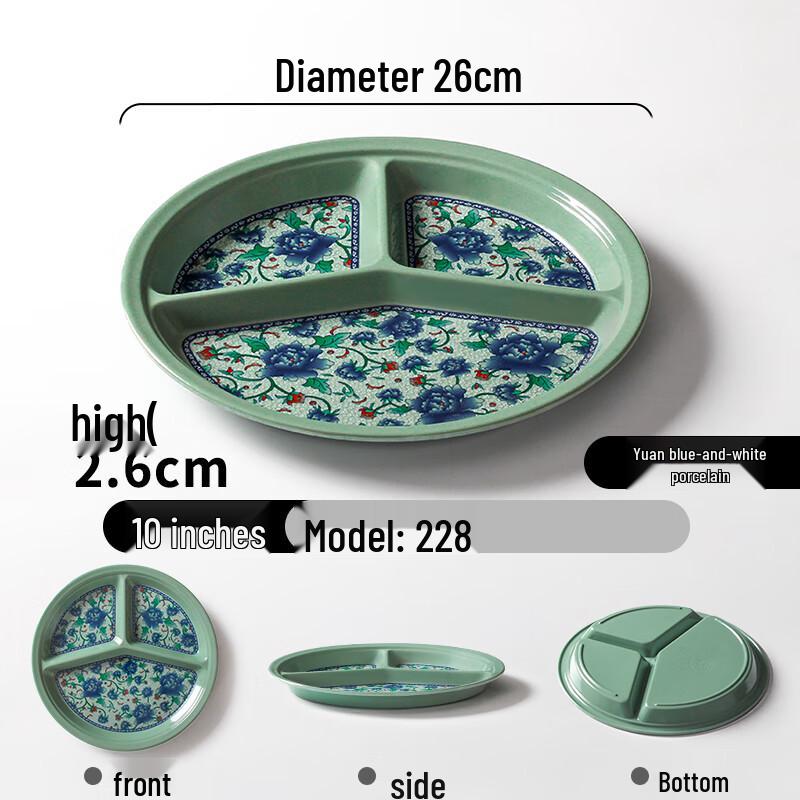 

Melamine Divided Canteen Plate