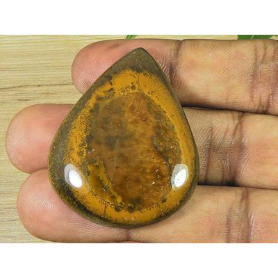 104Cts Shiva Olho de Tigre Natural Mineral cabochão Gema Solta 34X44X10MM SK-3551