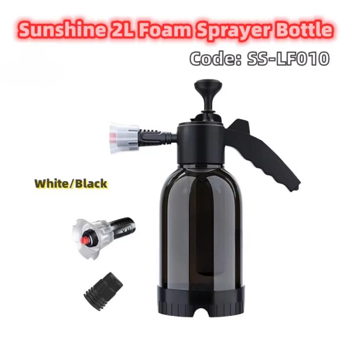 2L Household Car Wash Special Foam Spray Bottle Large Capacity Strong Force Pressure Manual Nozzle Large Cleaning Pot Wipe Glass