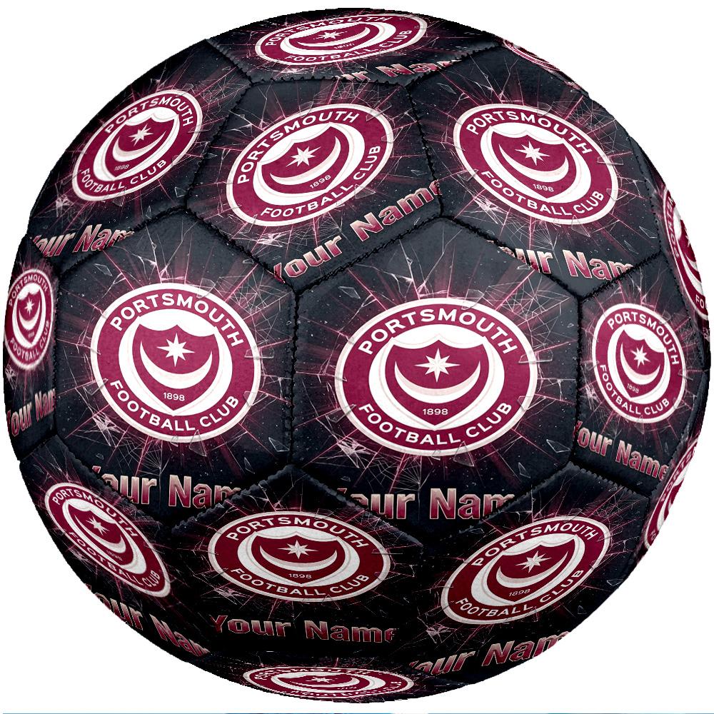 Portsmouth FC Fashion Size 5 Football Wearproof Non‑Slip Soccer Ball For Sports Training Entertainment Use