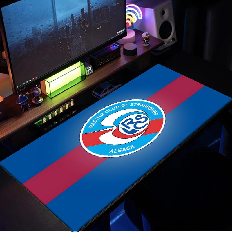 Racing Club Strasbourg Crest Mouse Pad, Rubber Base, Mouse Pad for Gamers and Office Use, Gaming Desk , Easy To Clean Mat Christmas fan gifts