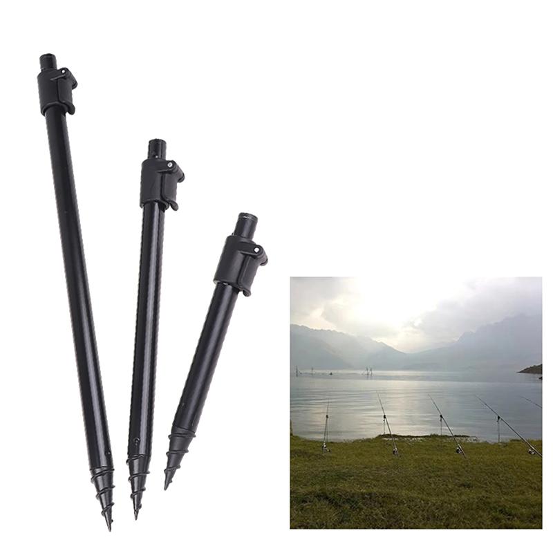 Verlängerbarer Angel-Bankstick aus Aluminiumlegierung, verstellbar, teleskopisch, Karpfenangeln Bankstick, Angelrutenständer für Bissanzeiger