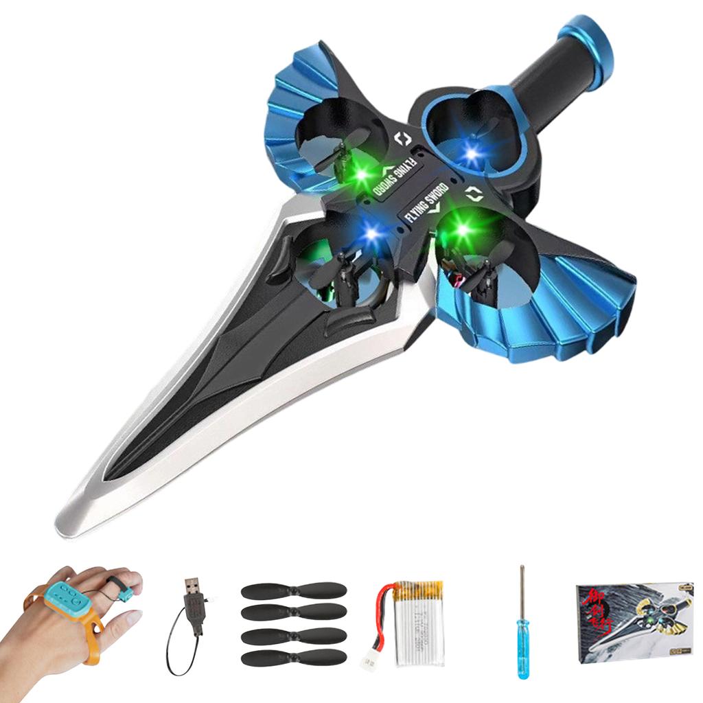 Remote-controlled Flying Machine, Flying Sword Flying Machine, Gesture Control, 360° Flip Effect With Lighting, Suitable For Beginners And Adults.