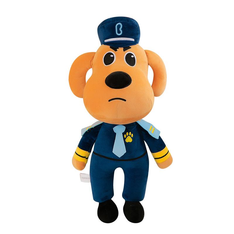 1Pcs Anime Security Sergeant Labrador Wolf Dog Plush Stuffed Toys 30/45Cm Sheriff Labrador Dog Plush Toy Doll Birthday Xmas Gift