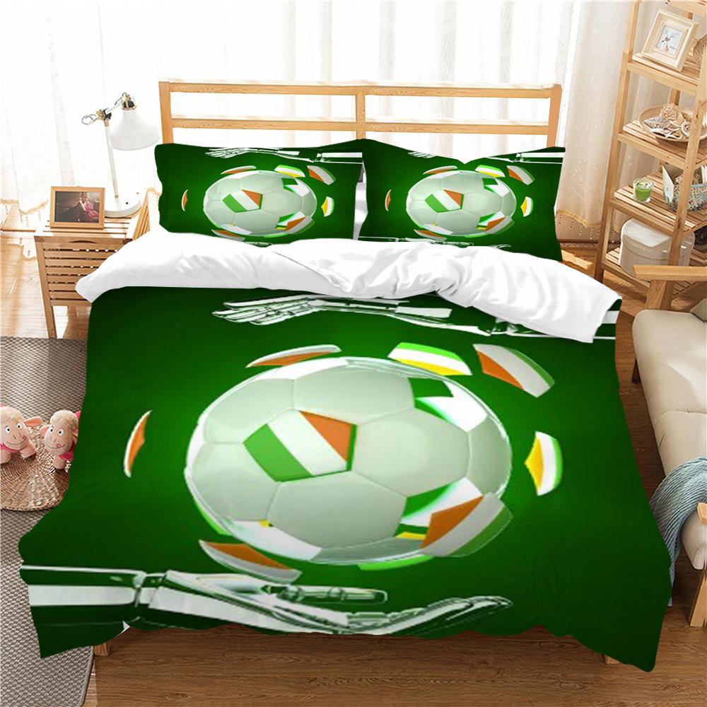 Sports Duvet Cover King Size Bedding Soccer Home Textiles 3D Printed Soft Quilt Cover Woman Man Bedding Cover Bed Sets