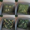 2D Stylish Birds And Leaves Patterned Pattern Cushion Cover Suitable For Sofa Bedroom Car Pillow Cover
