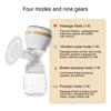 Integrated Electric Breast Pump Hands Free Breast Pump for Breastfeeding 4 Modes & 9 Adjustable