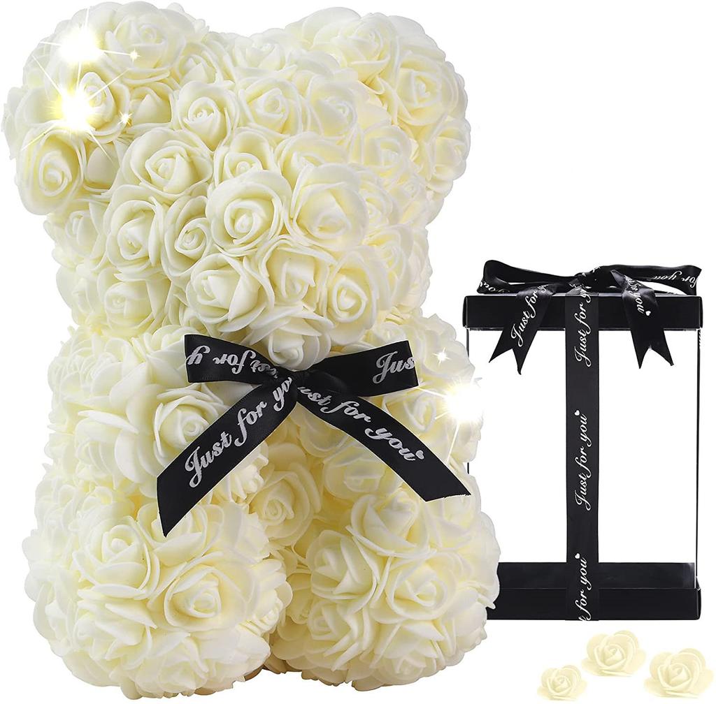 Saint Valentin 2025 Teddy Flowers Rose Decoration Foam Bear Rose Teddy Bear With Box Teddy Bear for Flowers Decoration