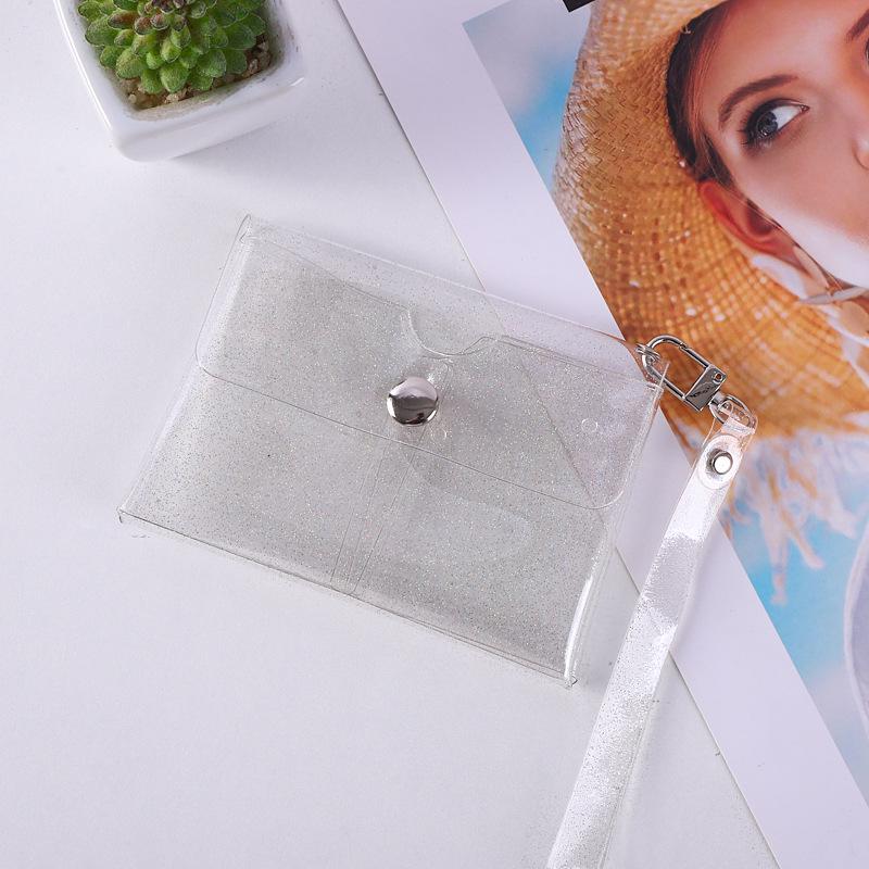 Spot Fresh Lipstick & Nail Polish Storage: Double-Layer PVC Transparent Pouch & Coin Purse