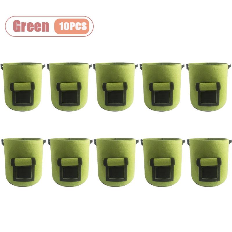 5/10Gallon Potato Seedling Felt Grow Buckets Plant Bags Gardening Flowers Bags Horticulture Planting Containers Garden Tools