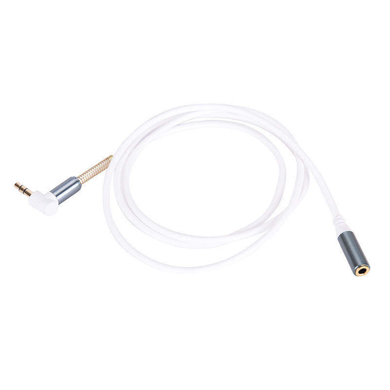 

3,5-мм разъем для наушников с разъемом «мама» и «мужчина», стереоаудио удлинительный кабель белый