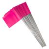 50pcs Reusable Marking Flags Visible Sprinkler Flags PVC Lawn Marking Flags  Lawn