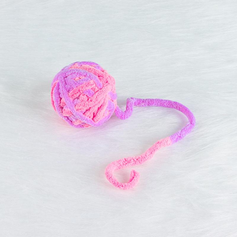 Interactive Sphynx Cat Bell Wool Ball Toy Multicolored Pet Toys for Cats Chinchilla Ragdoll Kitten Garfield mascotas Accessories