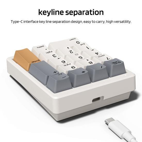 USB Wired Mechanical Number Pad 17 Keys Number Keypad Laptop Computer Desktop Numpad Mini Numeric Keyboard PC Accessories