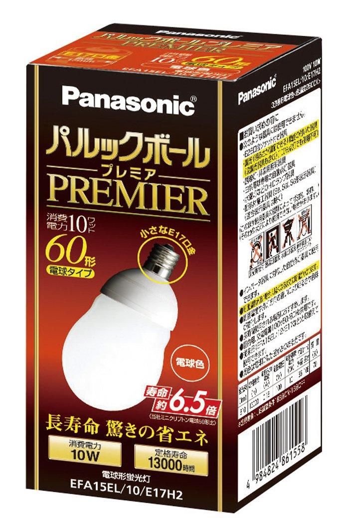 

Panasonic Palook Ball Premier A15 type light bulb 60 type type base diameter 17mm light bulb color EFA15EL10E17H2