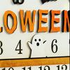 A03F-31 Days Happy Halloween Coffin Calendar Countdown Calendar + Cutting Three Decoration C