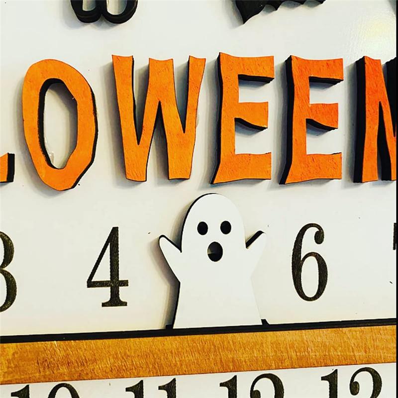 A03F-31 Days Happy Halloween Coffin Calendar Countdown Calendar + Cutting Three Decoration C