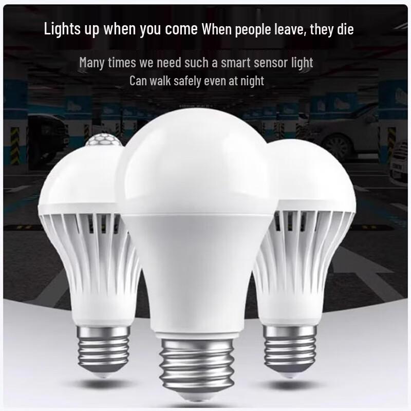 CHUGOUXIANG 15W E27 Sound & Radar Sensor LED Bulb