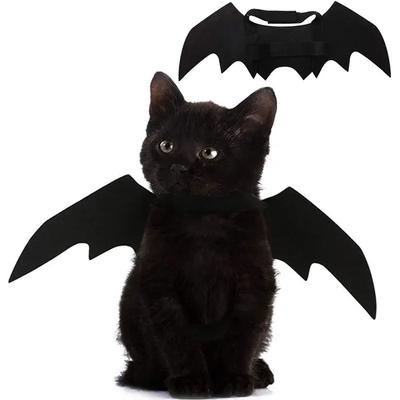 Zwierzę Kot Skrzydła Nietoperza Dekoracja na Imprezę Halloweenową Obroża dla Małego Psa Kostium Nietoperza dla Psa Urocze Akcesoria do Przebierania Szczeniaka Produkty dla Zwierząt