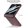 GKK For Samsung Galaxy Z Flip7 5G Case Magnetic Hinge Protection PC Phone Cover with Anti-Spy Tempered Glass Film