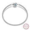 17-20CM Silver 925 Bracelets Star Moon Starry Trajectory Cat Claw Love Zircon Bracelets Fit DIY Charms Birthday Jewelry