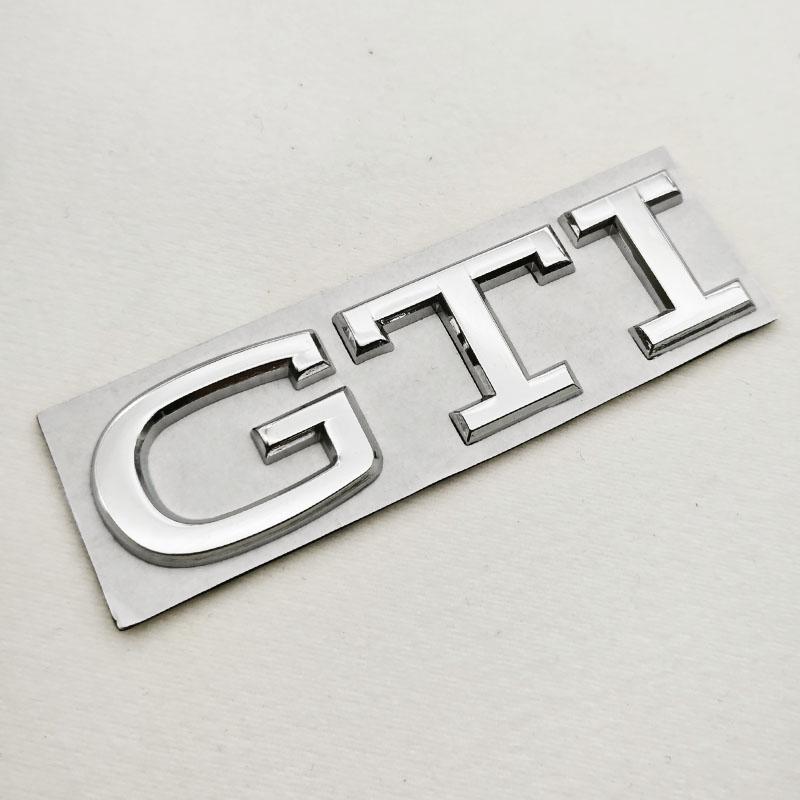 2026 Hot For VOLKSWAGEN VW 3D High-Quality Chrome Metal Logo GTI Emblem Car Trunk Sticker Badge For VW Golf 8/Polo/Jetta/Tiguan/