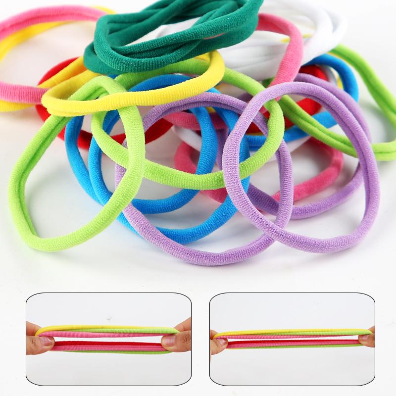 Bucles Elásticos Trenzados para Manualidades, Accesorios de Juguete, Cuerda Trenzada Tejida DIY para Niños, Niñas, Regalo de Cumpleaños