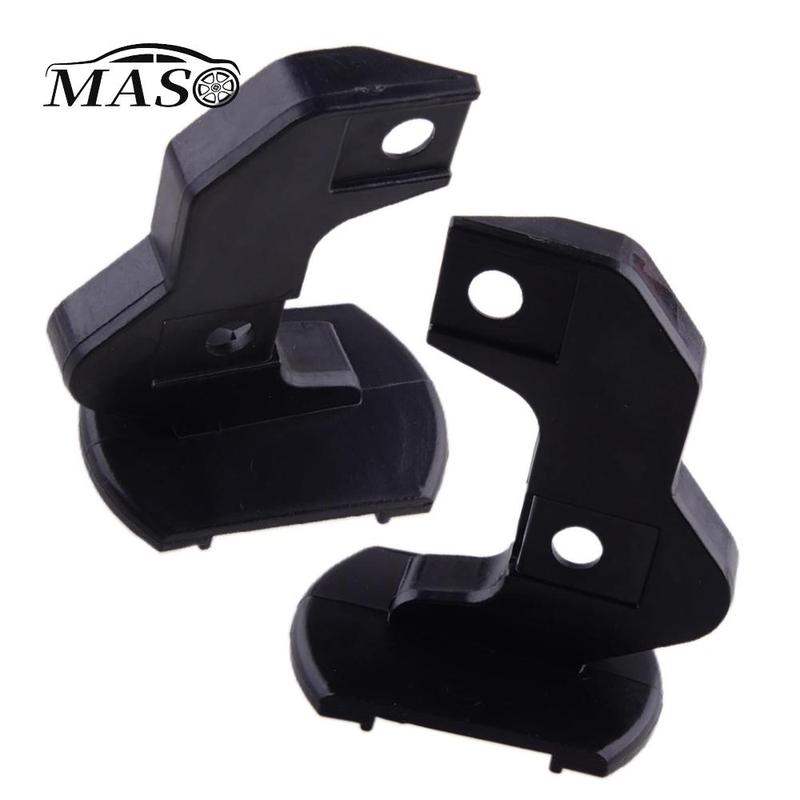 1 Pair  RH+LH Car Front Bumper Support Bracket Black for BMW 5-Series E39 525i 2001-2003 528i 530i 540i M5 51118159361
