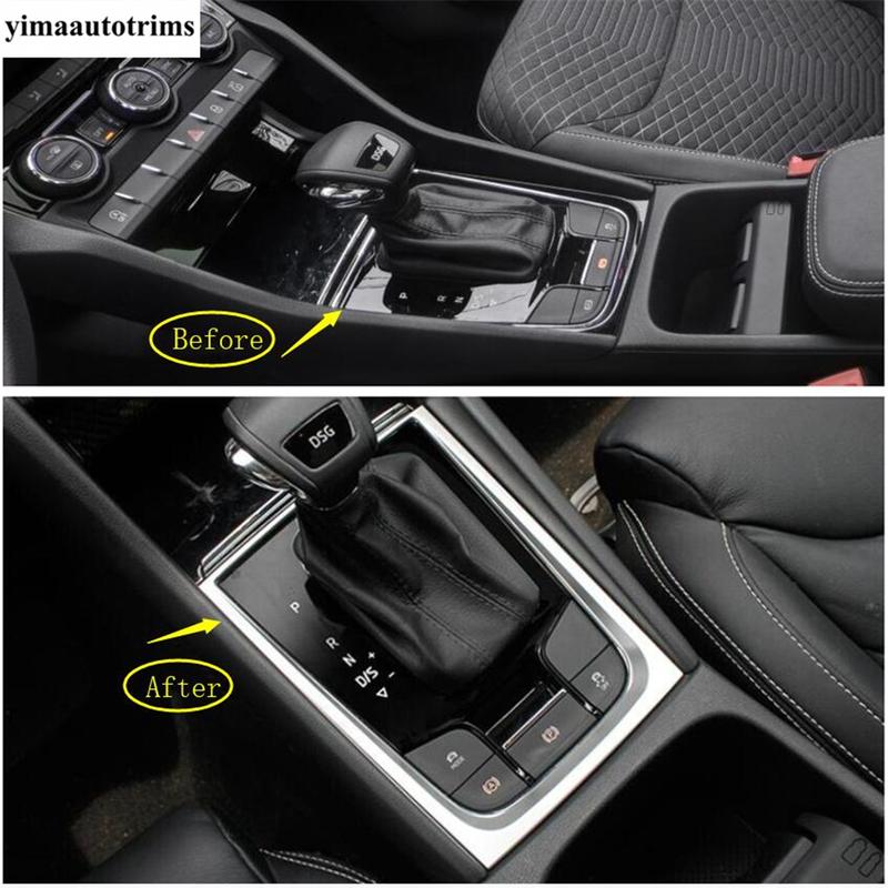 Shift Gear Panel Rear Armrest Box Air AC Vent Window Lift Read Lamp Cover Trim Interior Accessories For Skoda Kodiaq 2017 -
