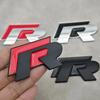 BSL1 Emblems 3D Metal R Line R Logo Front Grill Emblem Car Rear Trunk Sticker For Volkswagen VW R Line Golf 4 5 6 7 Touran Polo Acces ld2