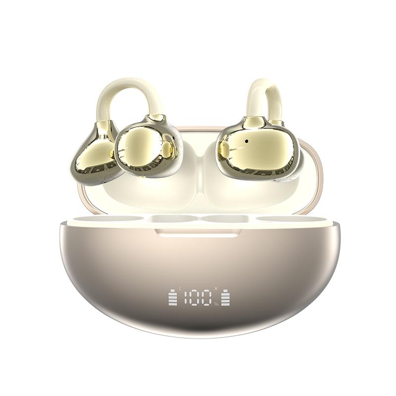 

AI translation Ear Clip Wireless Earphones Bluetooth 6.1 Open-Ear Headphones Clip-On Sports Earbuds IPX5 Waterproof AI-Bass for Android iOS Headsets