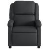 Relaxation Armchair In Genuine Leather Black