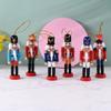 13CM Drumming Nutcracker Soldier Christmas Ornament