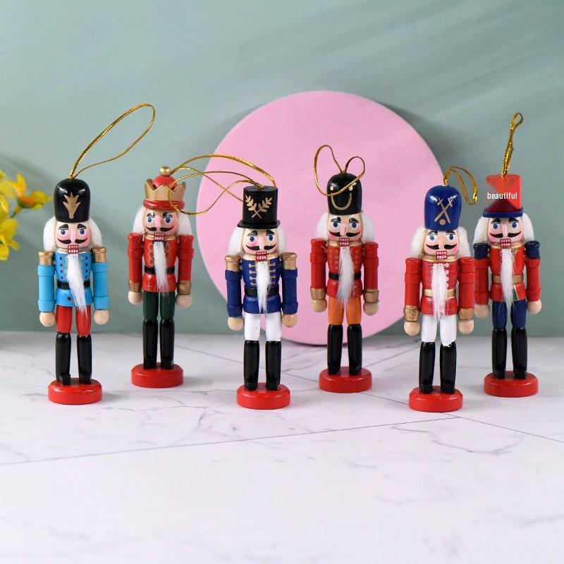 13CM Drumming Nutcracker Soldier Christmas Ornament