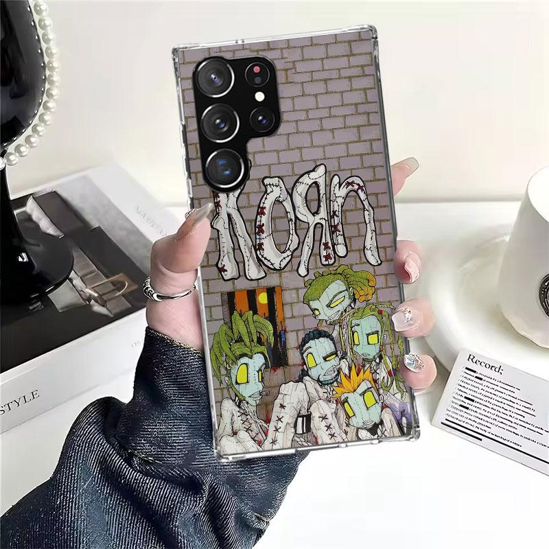 K-Korn Rock Band Soft Phone Case For Samsung Galaxy S22 S23 S24 S25 Edge S26 Ultra S20 FE S21 Plus + Fundas Coque Galaxy S20 S21