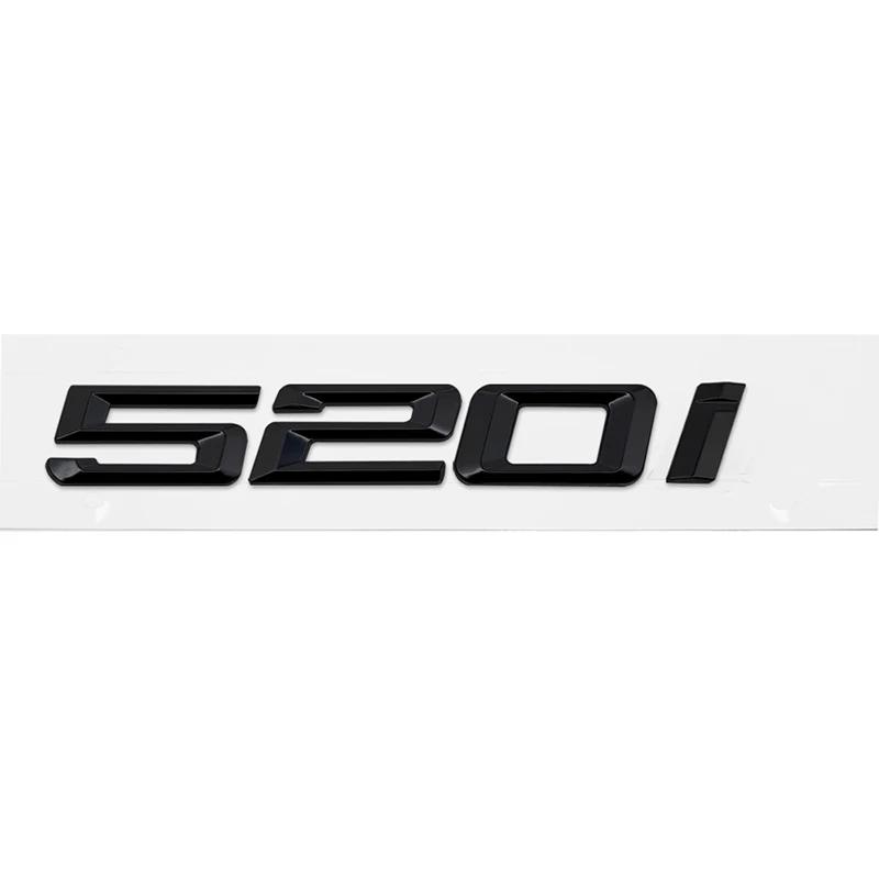 ABS Car Rear Trunk Letters Logo Badge Emblem Sticker For BMW 5 Series 520i 525i 528i 530i 535i 540i 523i E39 E60 E61 F10 F11 G30