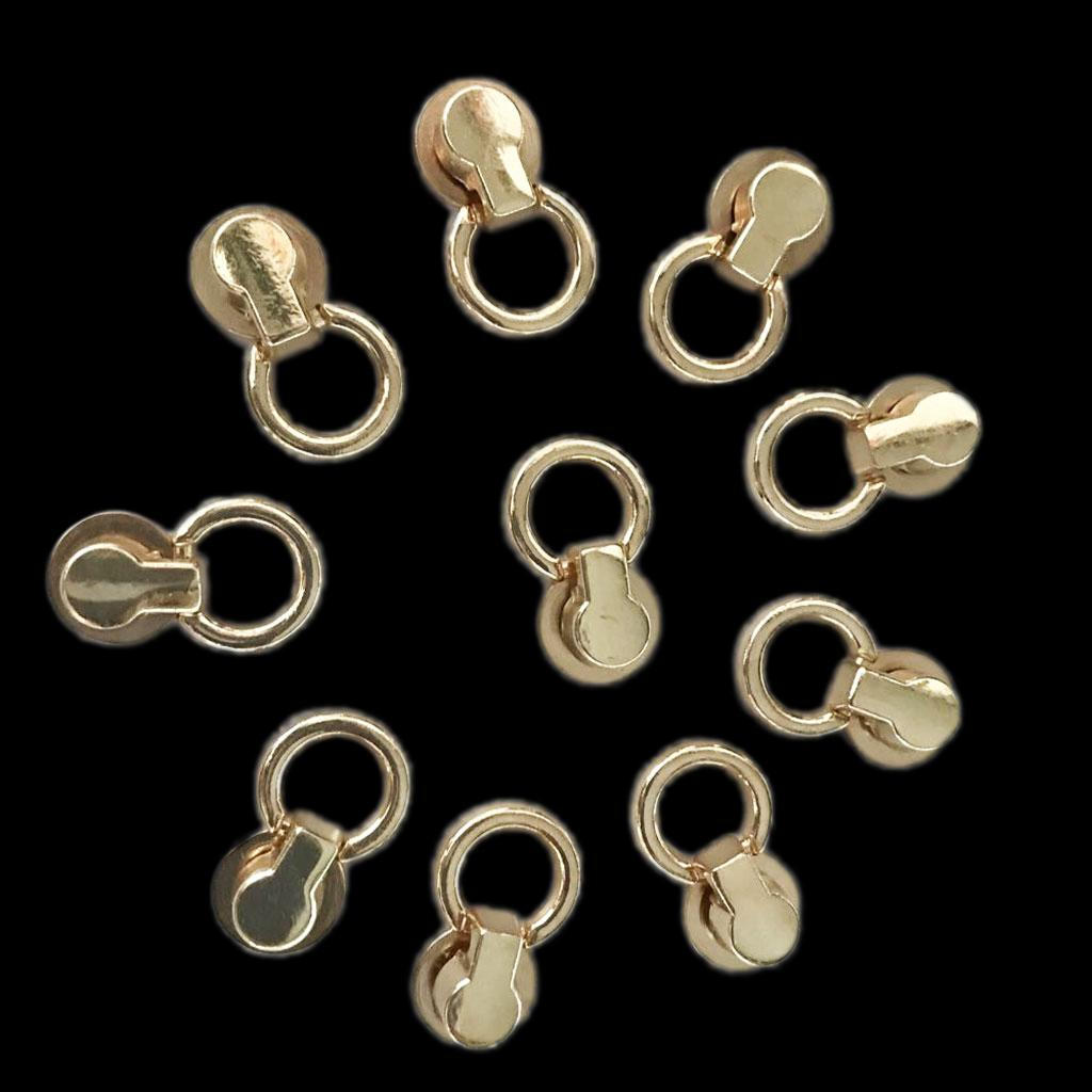 10 Pieces Rivet Back Screw Stud Connector for Wallet Chain Hardware