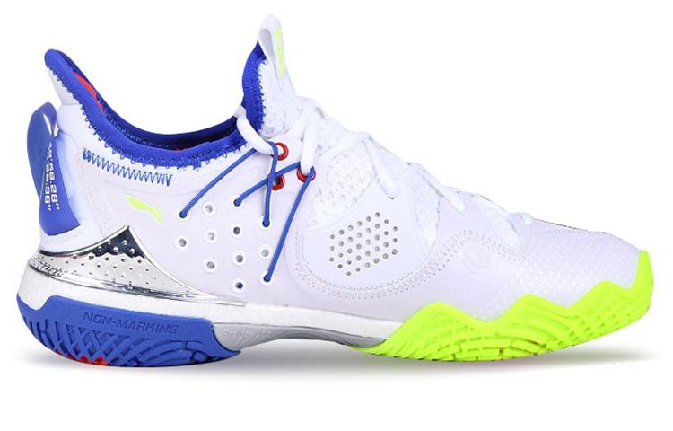 Li Ning Battle Halberd 3 Fabric Cushioning Slip Resistant Abrasion Resistant Breathable Low Top Badminton Shoes Unisex AYAS024-1